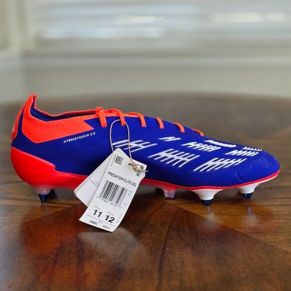 Adidas Predator Elite SG Soft Ground Soccer Shoes Cleats Blue White IF6323 11 - Picture 8 of 15